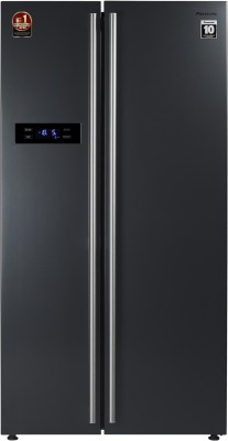Panasonic 584 L Frost Free Side by Side Refrigerator(Grey, NR-BS60VKX1)