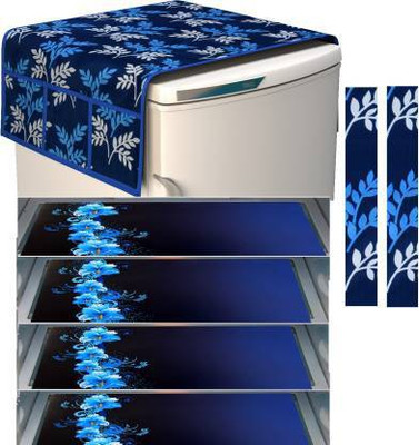 Crafteal Refrigerator  Cover(Width: 55 cm, Multicolor)
