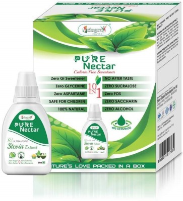 Vringra Pure Nectar Stevia Drops - Natural Sweetener Stevia Extract - Zero Calorie - Sugar Free Stevia Liquid (400 Servings) Sweetener(20 ml)