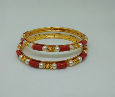 AKS Jewelz Metal Bangle Set(Pack of 2)