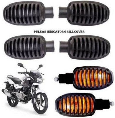 Amtek Auto BAJAJ PULSAR AND PLATINA INDICATOR GRILL Bike Headlight Grill(Black)
