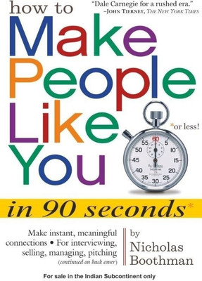 How to Make People Like You in 90 Seconds or Less!(English, Paperback, Boothman Nicholas)