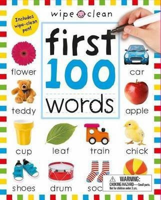 Wipe Clean: First 100 Words (Enclosed Spiral Binding)(English, Spiral bound, Priddy Roger)