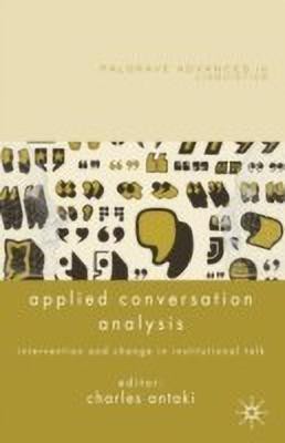 Applied Conversation Analysis(English, Paperback, unknown)