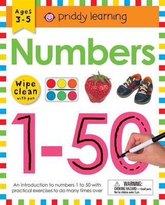 Wipe Clean Workbook: Numbers 1-50(English, Spiral bound, Priddy Roger)