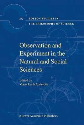 Observation and Experiment in the Natural and Social Sciences(English, Electronic book text, Galavotti Maria Carla)