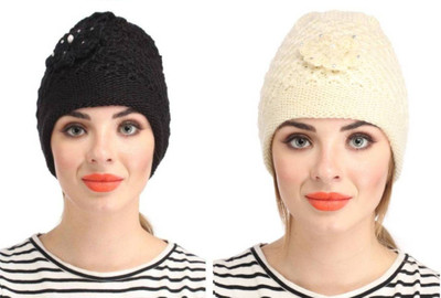 Aivira Solid Beanie Cap(Pack of 2)