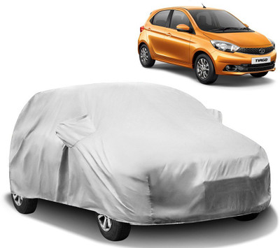 CARNNEST Car Cover For Tata Tiago (With Mirror Pockets)(Silver)
