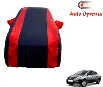 Auto Oprema Car Cover For Nissan Sunny (With Mirror Pockets)(Blue, Red)