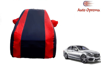Auto Oprema Car Cover For Mercedes Benz C220 (With Mirror Pockets)(Blue, Red)