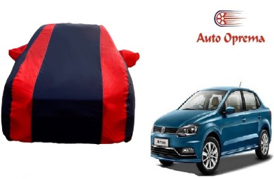 Auto Oprema Car Cover For Volkswagen Ameo (With Mirror Pockets)(Blue, Red)