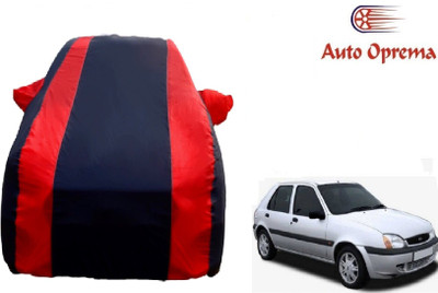 Auto Oprema Car Cover For Ford Fiesta Old (With Mirror Pockets)(Blue, Red)