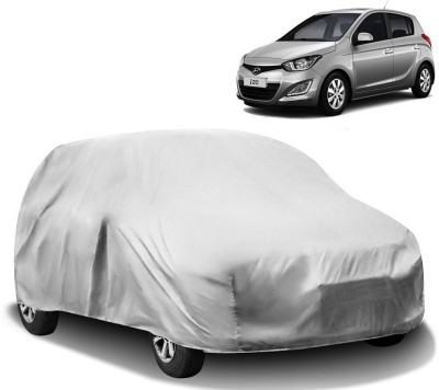 AutoRetail Car Cover For Hyundai i20 (Without Mirror Pockets)(Silver)