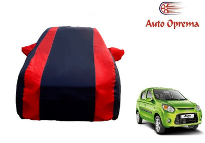 Auto Oprema Car Cover For Maruti Suzuki 800 (With Mirror Pockets)(Blue, Red)