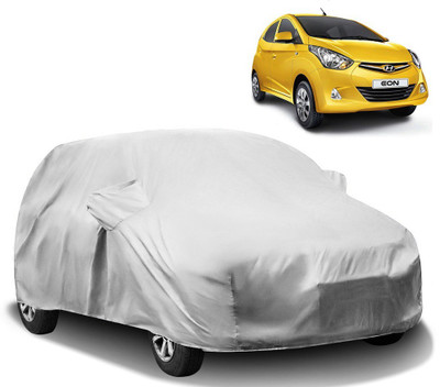 CARNNEST Car Cover For Hyundai Eon (With Mirror Pockets)(Silver)