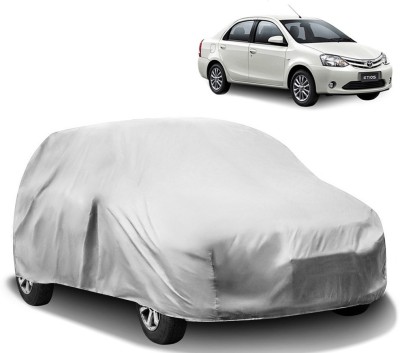 AutoRetail Car Cover For Toyota Etios (Without Mirror Pockets)(Silver)