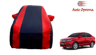 Auto Oprema Car Cover For Honda Amaze (With Mirror Pockets)(Blue, Red)