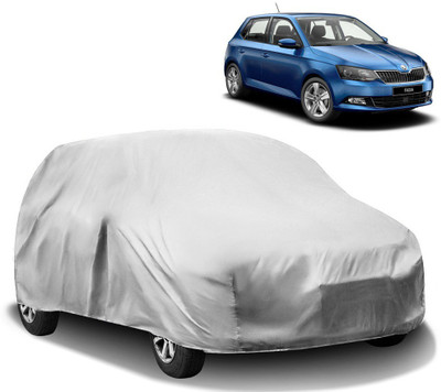HMS Car Cover For Skoda Fabia (Without Mirror Pockets)(Silver)