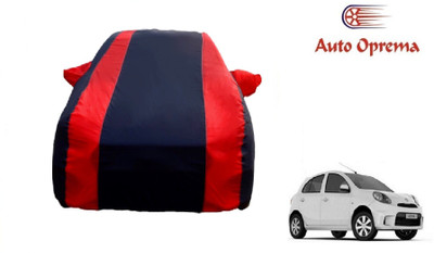 Auto Oprema Car Cover For Nissan Micra (With Mirror Pockets)(Blue, Red)