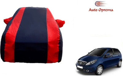 Auto Oprema Car Cover For Tata Vista (With Mirror Pockets)(Blue, Red)