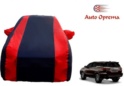 Auto Oprema Car Cover For Toyota New Fortuner (With Mirror Pockets)(Blue, Red)