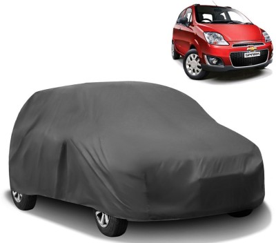 AutoRetail Car Cover For Chevrolet Spark (Without Mirror Pockets)(Grey)