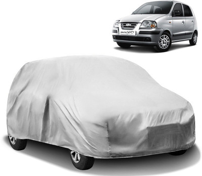 AutoRetail Car Cover For Hyundai Santro Xing (Without Mirror Pockets)(Silver)