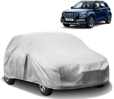 HMS Car Cover For Hyundai Venue (Without Mirror Pockets)(Silver)