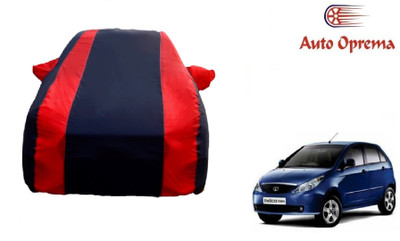 Auto Oprema Car Cover For Tata Indica Vista (With Mirror Pockets)(Blue, Red)