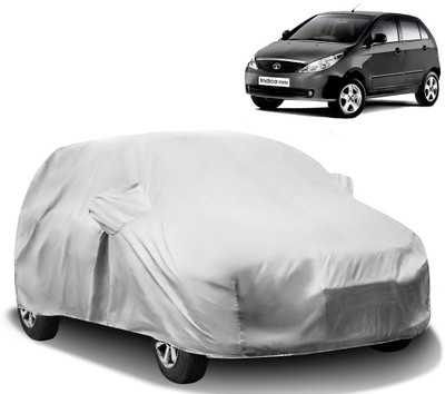 HMS Car Cover For Tata Indica Vista (With Mirror Pockets)(Silver)