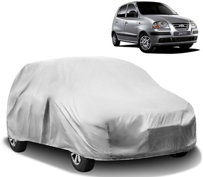 HMS Car Cover For Hyundai Santro (Without Mirror Pockets)(Silver)
