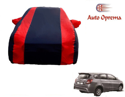 Auto Oprema Car Cover For Datsun Go (With Mirror Pockets)(Blue, Red)