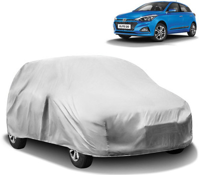 HMS Car Cover For Hyundai Elite i20 (Without Mirror Pockets)(Silver)