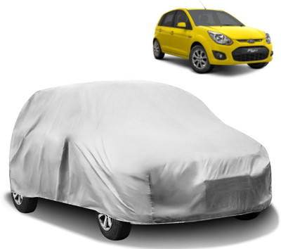 AutoRetail Car Cover For Ford Figo (Without Mirror Pockets)(Silver)