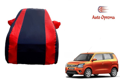 Auto Oprema Car Cover For Maruti Suzuki WagonR (With Mirror Pockets)(Blue, Red)