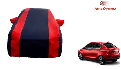 Auto Oprema Car Cover For Tata Tigor (With Mirror Pockets)(Blue, Red)