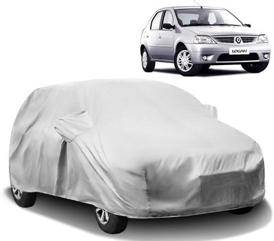 AutoRetail Car Cover For Renault Logan (With Mirror Pockets)(Silver)