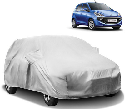 HMS Car Cover For Hyundai Santro (With Mirror Pockets)(Silver)