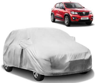 CARNNEST Car Cover For Renault Kwid (With Mirror Pockets)(Silver)