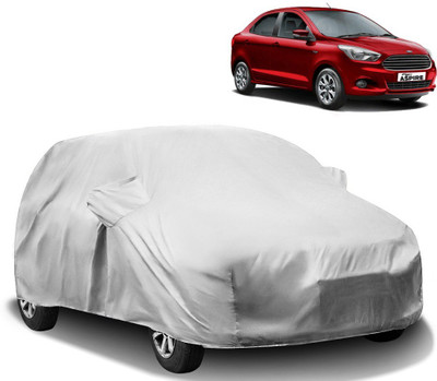 AutoRetail Car Cover For Ford Figo Aspire (With Mirror Pockets)(Silver)