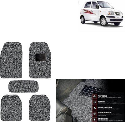 aksmit PVC Standard Mat For  Hyundai Santro Xing(Grey, Black)