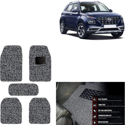 aksmit PVC Standard Mat For  Hyundai Venue(Grey, Black)
