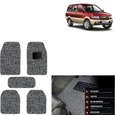 aksmit PVC Standard Mat For  Chevrolet Tavera(Grey, Black)