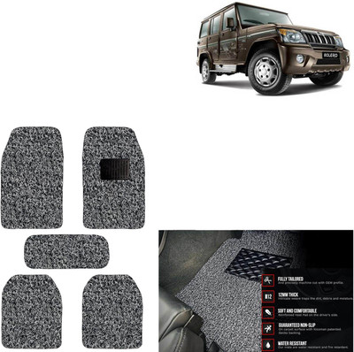 aksmit PVC Standard Mat For  Mahindra Bolero(Grey, Black)