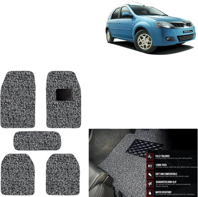 aksmit PVC Standard Mat For  Mahindra Verito(Grey, Black)