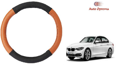 Auto Oprema Steering Cover For BMW 320D(Black, Tan, Leatherite)