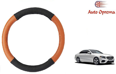 Auto Oprema Steering Cover For Mercedes Benz E200(Black, Tan, Leatherite)