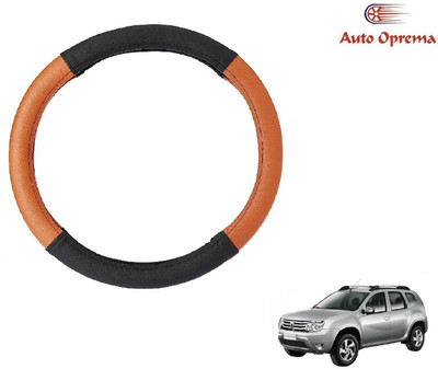 Auto Oprema Steering Cover For Renault Duster(Black, Tan, Leatherite)