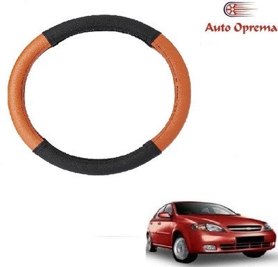 Auto Oprema Steering Cover For Chevrolet Optra SRV(Black, Tan, Leatherite)