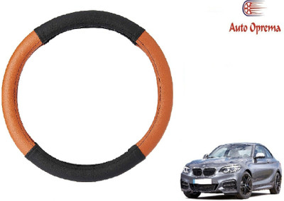 Auto Oprema Steering Cover For BMW 2 Series(Black, Tan, Leatherite)